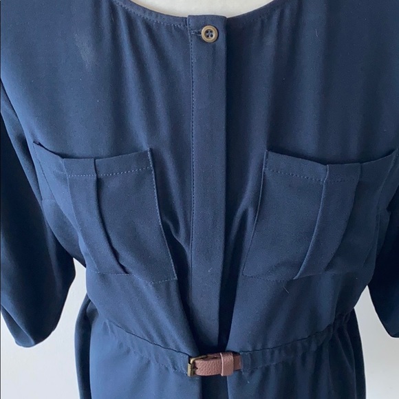 Skies Are Blue - Delaine Belted Blue Shirt Dress - Picture 11 of 11